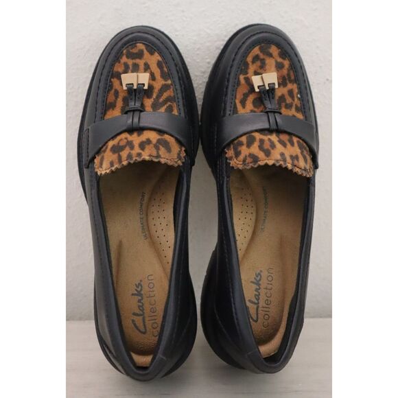 Clarks 26184751 Women's Sz 5M Leopard Print Leather Westlynn Bella Loafers - Picture 2 of 11
